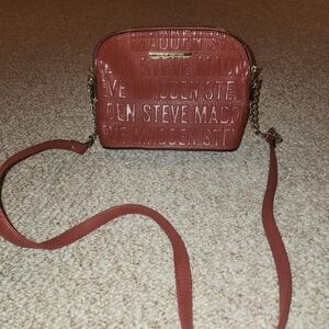 Steve Madden Embossed Red Crossbody Bag
